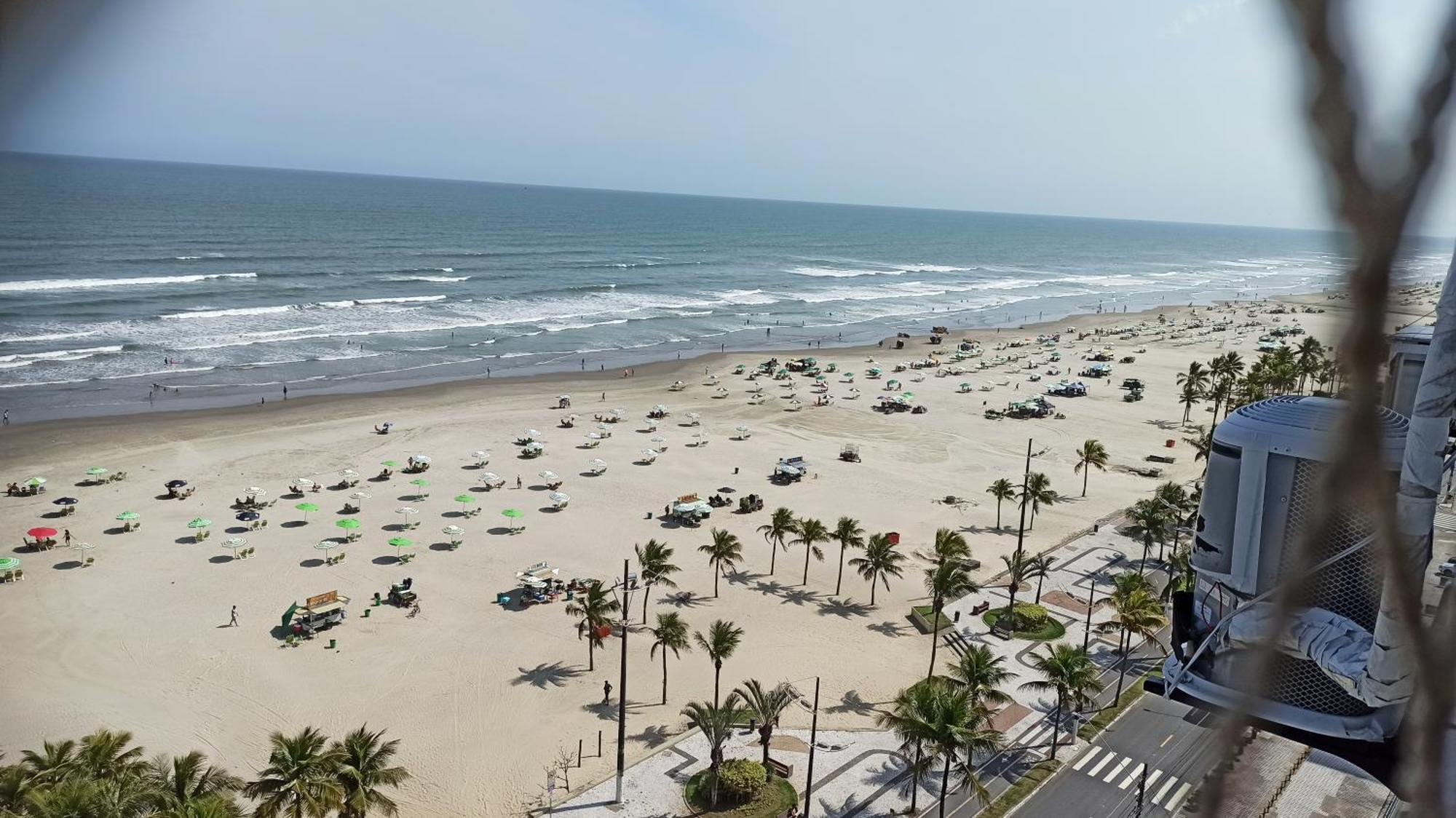 Apartamento De Frente E Com Vista Para O Mar Praia Grande (Santos) Exterior foto
